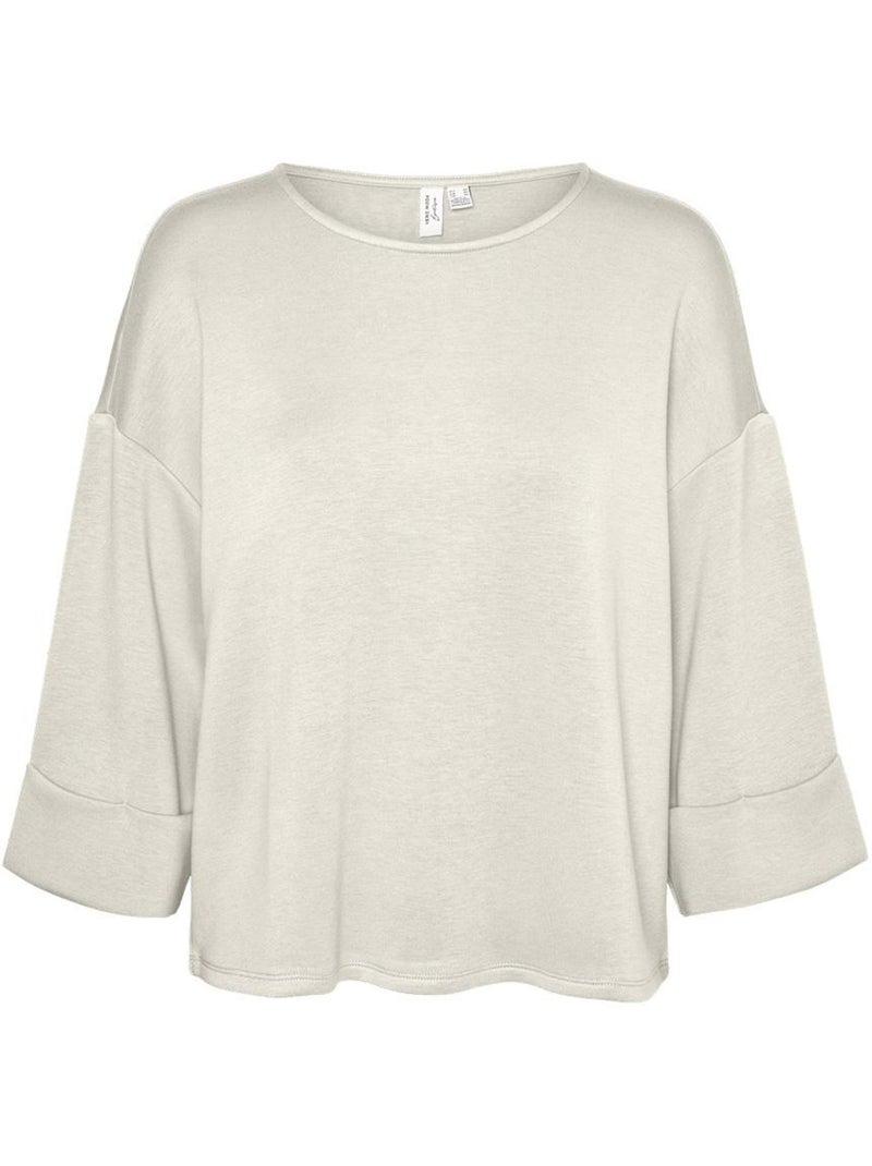 T-shirt donna a maniche 3/4 vero moda Beige - Kiabi