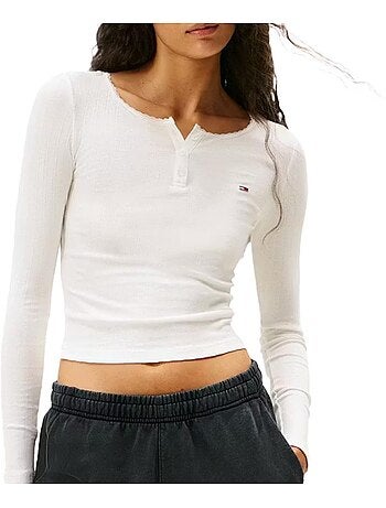 T-Shirt Donna a Maniche Lunghe Tommy Hilfiger