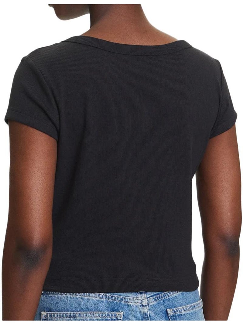 T-shirt donna calvin klein con logo Nero - Kiabi