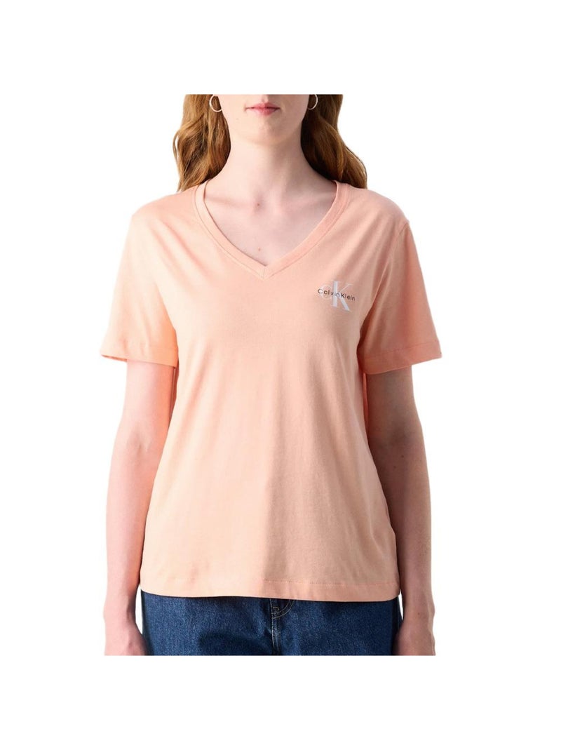 T-Shirt Donna Calvin Klein Jeans Arancione - Kiabi