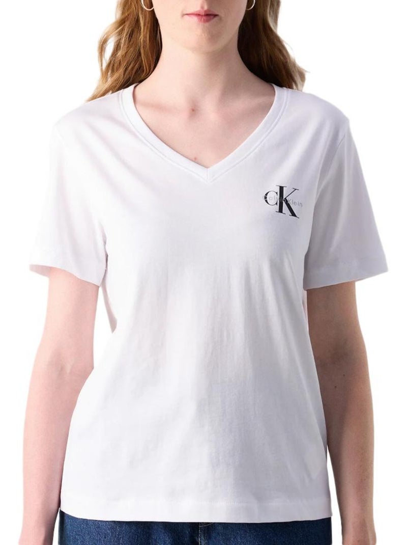 T-Shirt Donna Calvin Klein Jeans Arancione - Kiabi
