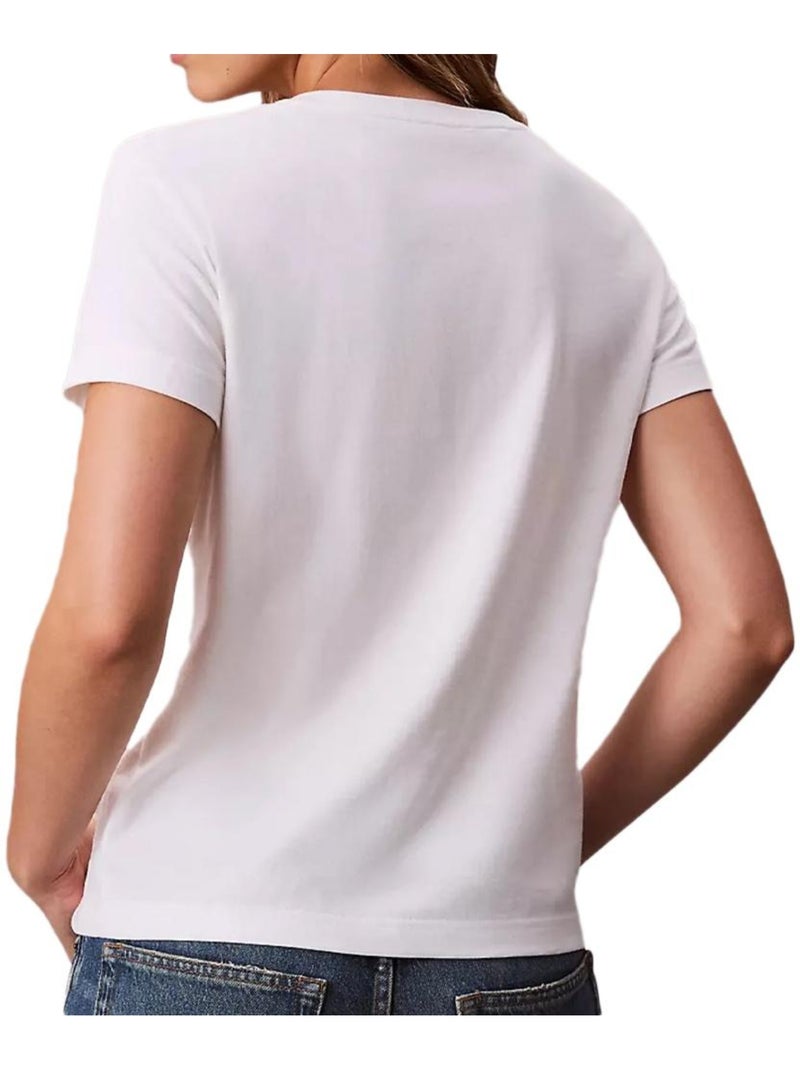 T-Shirt Donna Calvin Klein Jeans Archive Bianco - Kiabi