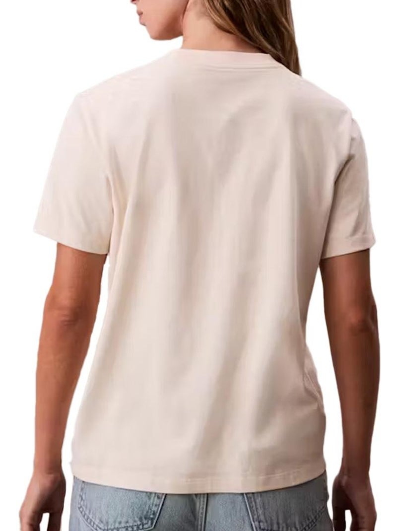 T-Shirt Donna Calvin Klein Jeans Beige - Kiabi