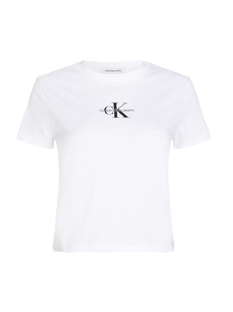 T-shirt Donna Calvin Klein Jeans Bianco - Kiabi