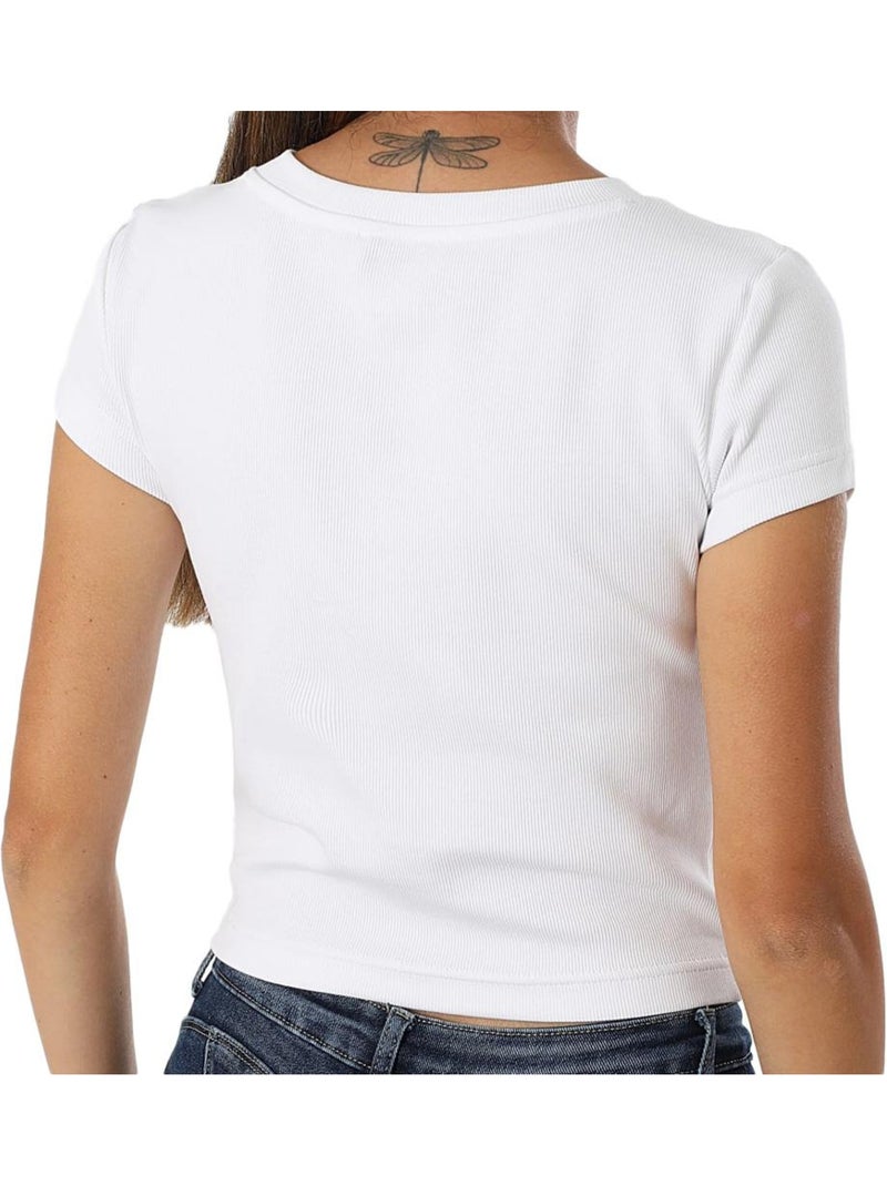 T-Shirt Donna Calvin Klein Jeans Bianco - Kiabi