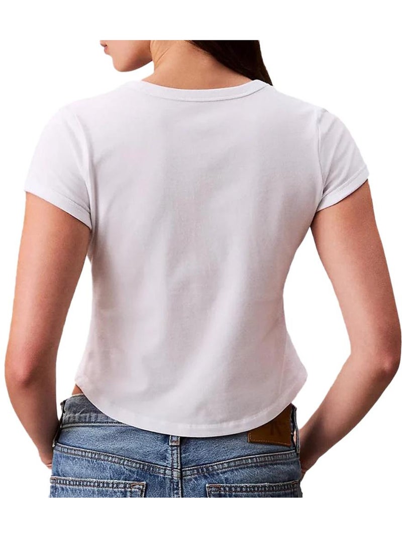 T-Shirt Donna Calvin Klein Jeans Bianco - Kiabi
