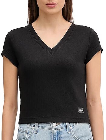 T-Shirt Donna Calvin Klein Jeans con Etichetta
