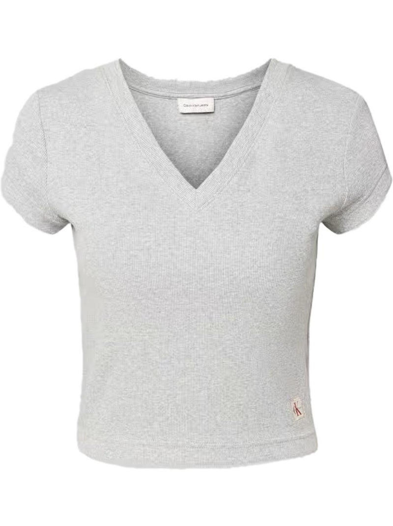 T-shirt donna calvin klein jeans Grigio argentato - Kiabi