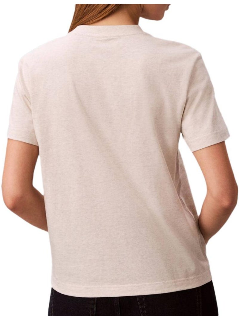 T-shirt donna calvin klein jeans Grigio argentato - Kiabi
