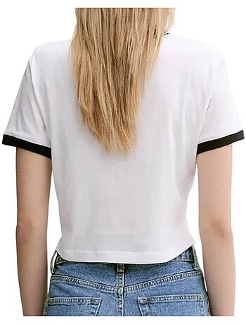 T-Shirt Donna Calvin Klein Jeans in Jersey Drapeggiato