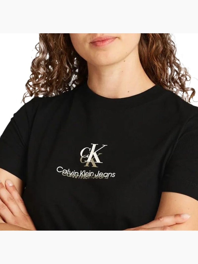 T-Shirt Donna Calvin Klein Jeans Nero - Kiabi