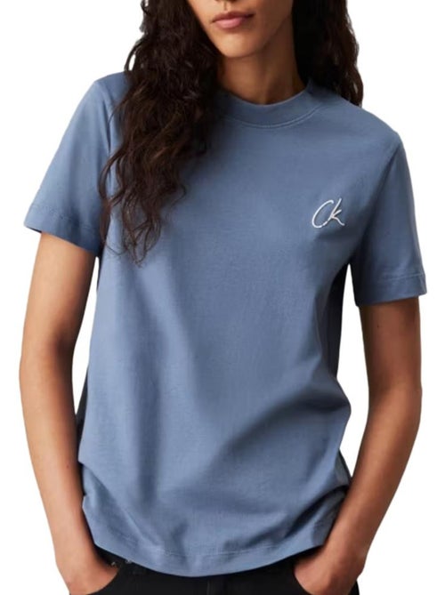 T-shirt Donna Calvin Klein Jeans Ricamata - Kiabi T-shirt Donna Calvin Klein Jeans Ricamata - Kiabi