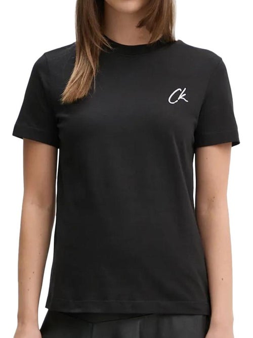 T-shirt Donna Calvin Klein Jeans Ricamata - Kiabi T-shirt Donna Calvin Klein Jeans Ricamata - Kiabi