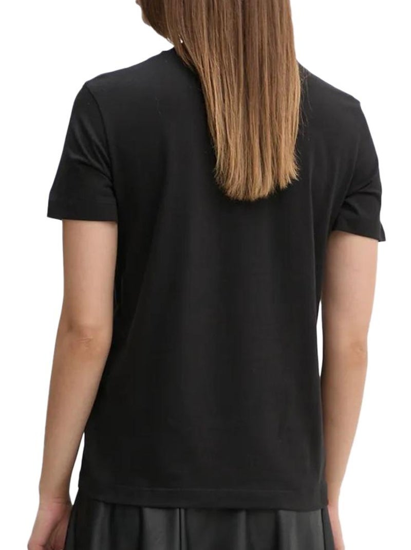 T-shirt Donna Calvin Klein Jeans Ricamata Nero - Kiabi