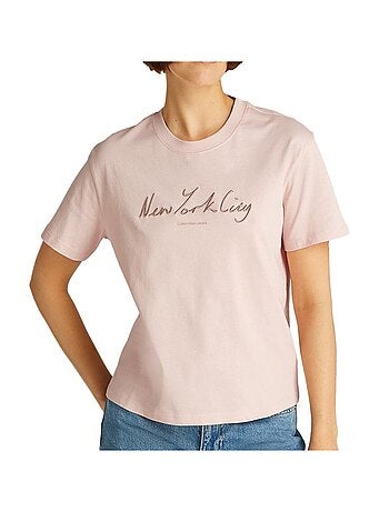 T-shirt Donna Calvin Klein Jeans Ricamata
