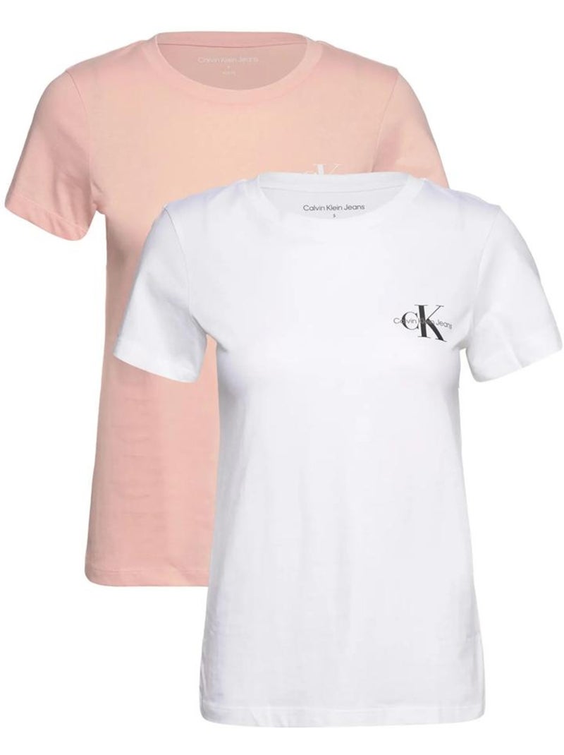 T-shirt Donna Calvin Klein Jeans Rosa - Kiabi