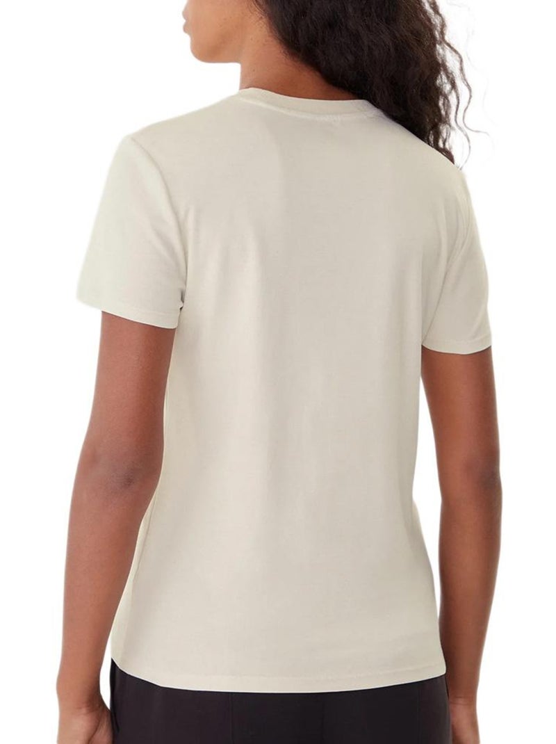 T-Shirt Donna Calvin Klein Jeans Supima Cotone Beige - Kiabi