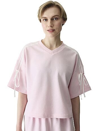 T-shirt donna con dettaglio fiocco penti