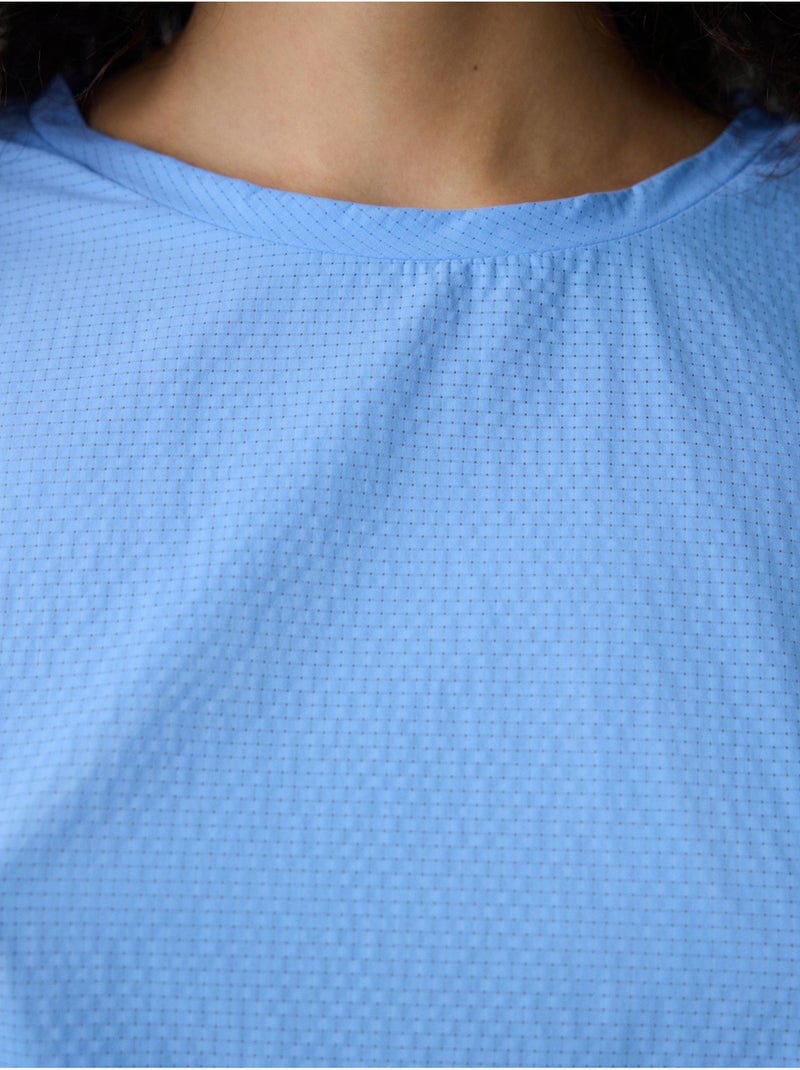 T-shirt donna con dettaglio sul retro penti Blu cielo - Kiabi