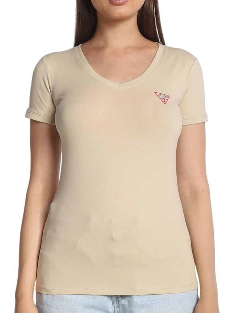 T-shirt Donna Guess Beige - Kiabi