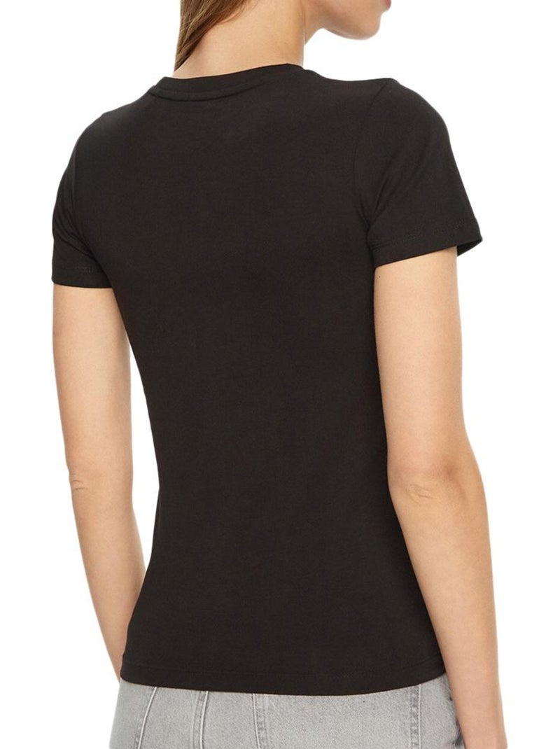 T-shirt Donna Guess con Stampa Floreale Nero - Kiabi