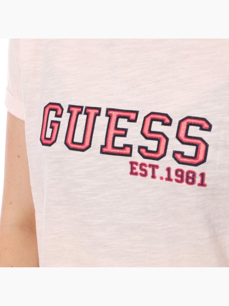 T-shirt Donna Guess Rosa - Kiabi
