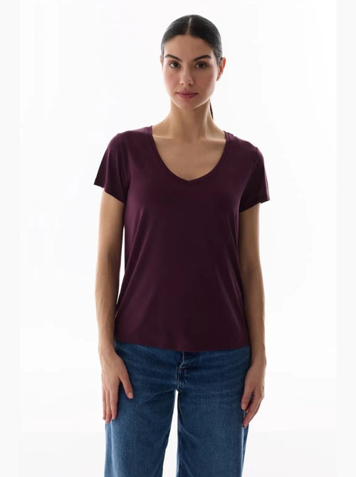 T-shirt donna in modal penti - Kiabi