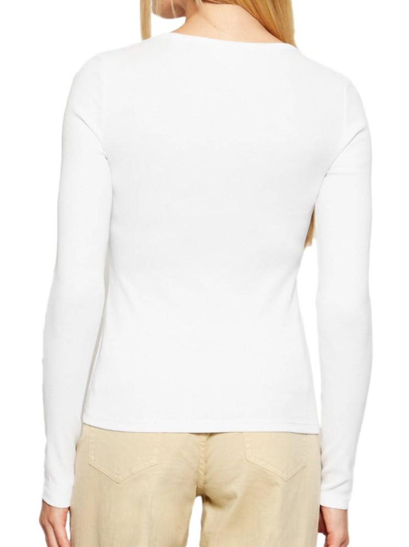 T-Shirt Donna Maniche Lunghe Calvin Klein Jeans Bianco - Kiabi