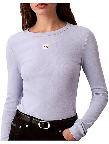 T-Shirt Donna Maniche Lunghe Calvin Klein Jeans Label