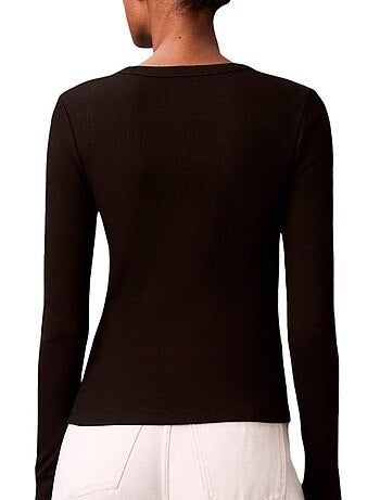 T-Shirt Donna Maniche Lunghe Calvin Klein Jeans Label