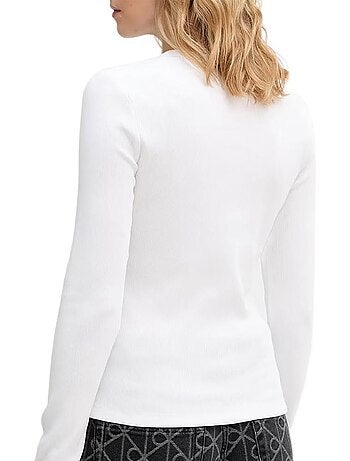 T-shirt donna maniche lunghe calvin klein jeans label