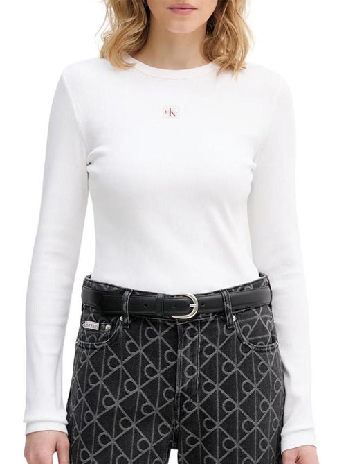 T-Shirt Donna Maniche Lunghe Calvin Klein Jeans Label - Kiabi