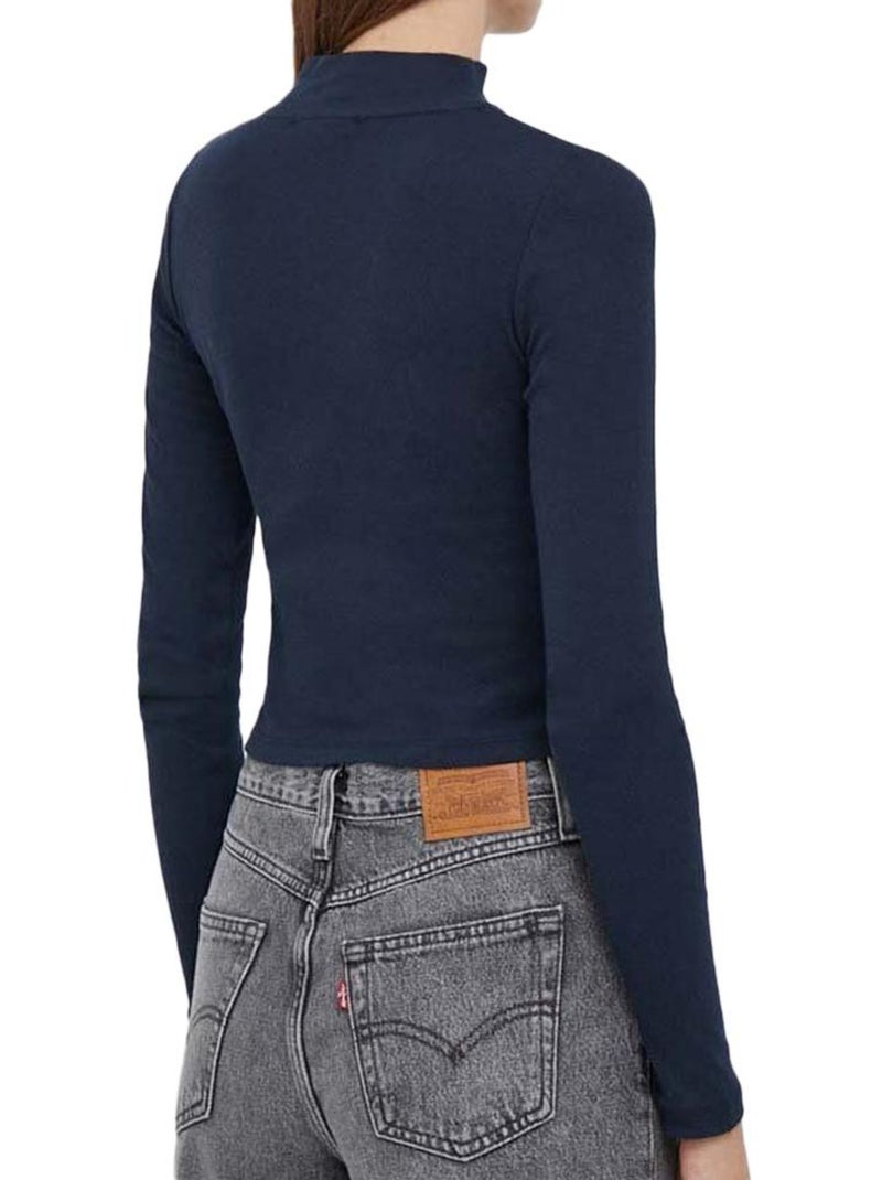 T-shirt Donna Maniche Lunghe Pepe Jeans Blu - Kiabi