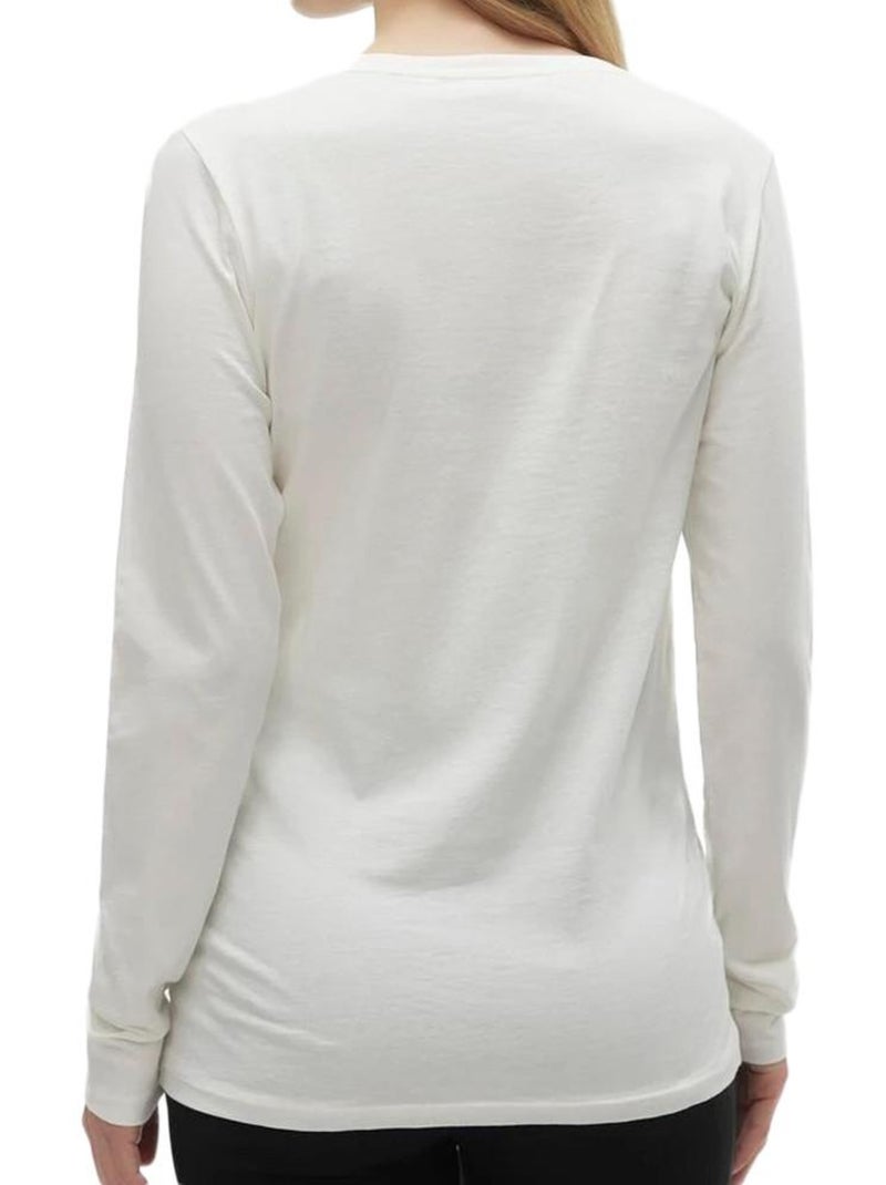 T-shirt Donna Maniche Lunghe Premaman Mamalicious Beige - Kiabi