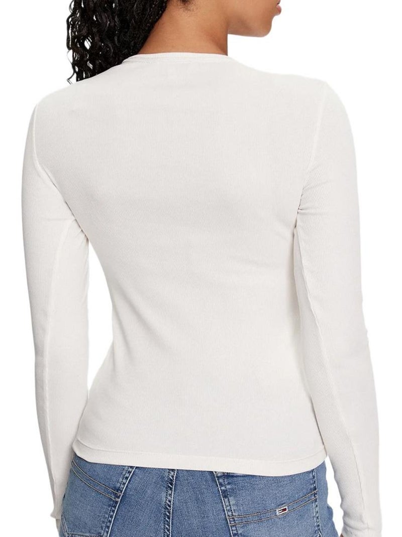 T-Shirt Donna Maniche Lunghe Tommy Hilfiger Bianco - Kiabi