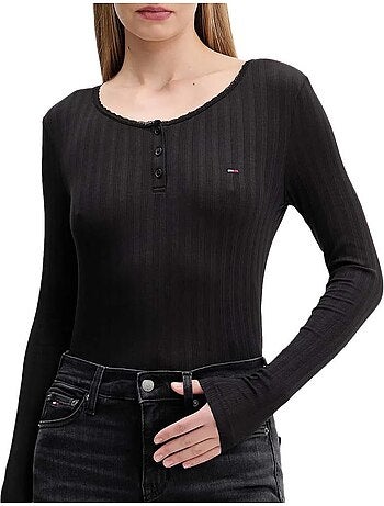 T-Shirt Donna a Maniche Lunghe Tommy Hilfiger