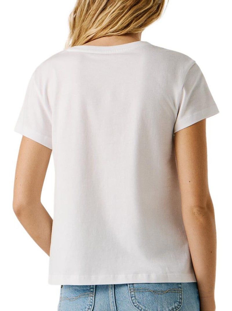 T-Shirt Donna Pepe Jeans Bianco - Kiabi