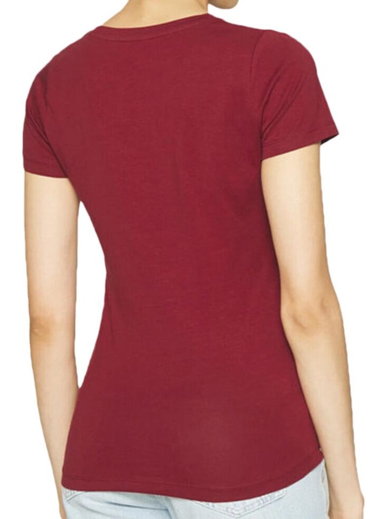 T-Shirt Donna Pepe Jeans Bordeaux - Kiabi