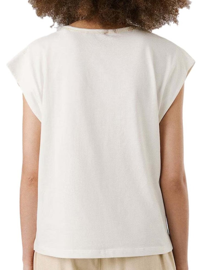 T-shirt Donna Pepe Jeans Ecru - Kiabi