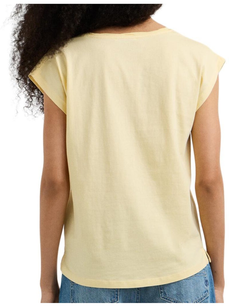 T-shirt donna pepe jeans Giallo - Kiabi