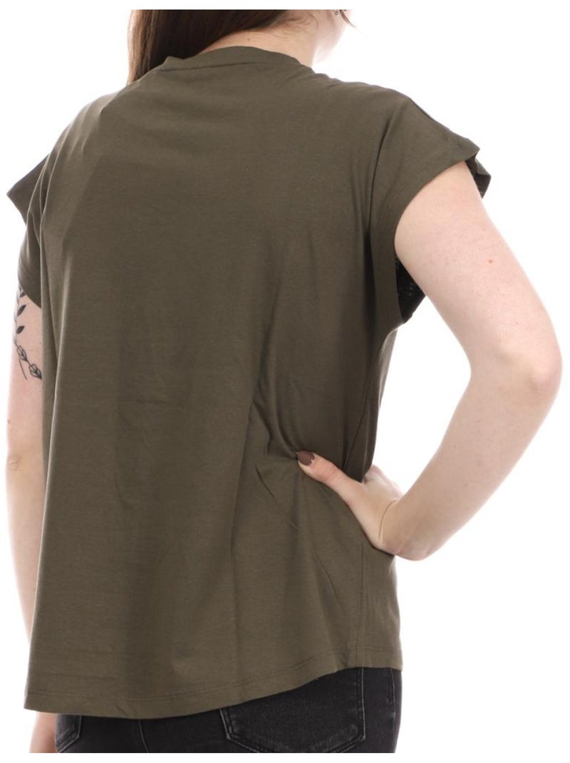 T-shirt Donna Pepe Jeans Verde kaki chiaro - Kiabi