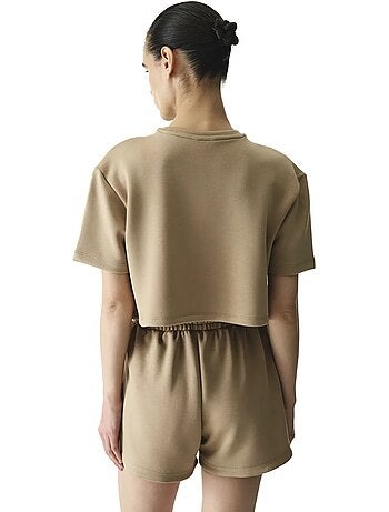 T-shirt donna silky feel con cuciture decorative penti