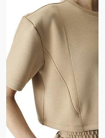 T-shirt donna silky feel con cuciture decorative penti