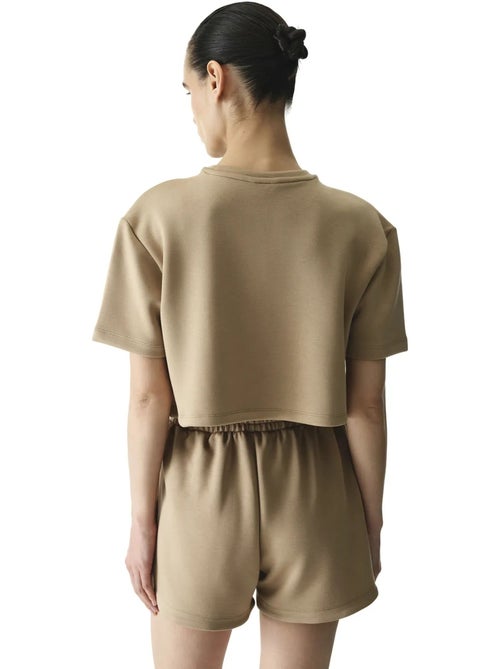 T-shirt donna silky feel con cuciture decorative penti - Kiabi