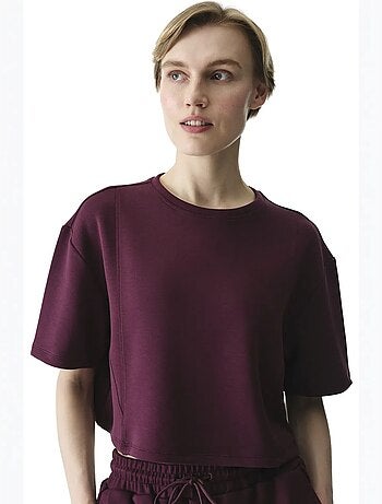 T-shirt donna silky feel con cuciture decorative penti