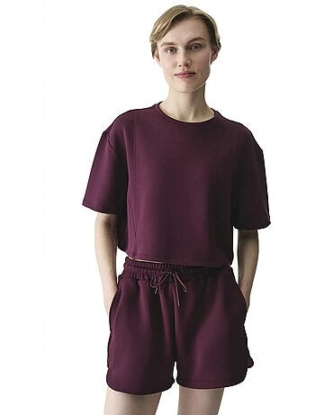 T-shirt donna silky feel con cuciture decorative penti