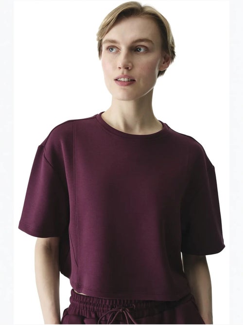 T-shirt donna silky feel con cuciture decorative penti - Kiabi T-shirt donna silky feel con cuciture decorative penti - Kiabi