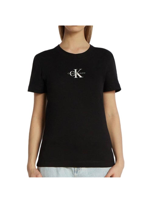 T-shirt Donna Slim Calvin Klein Jeans con Monogramma - Kiabi T-shirt Donna Slim Calvin Klein Jeans con Monogramma - Kiabi