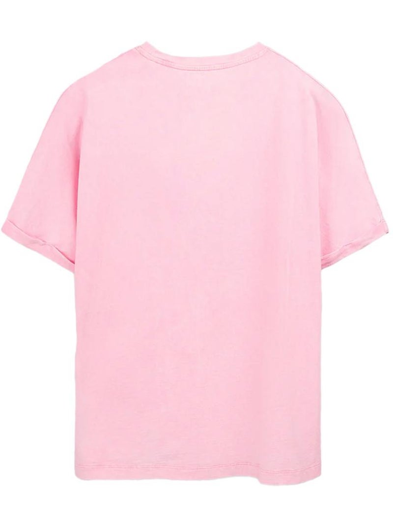 T-Shirt Donna Teddy Smith Glitter Rosa - Kiabi