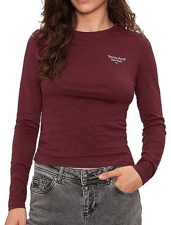 T-shirt Donna Tommy Hilfiger a Maniche Lunghe